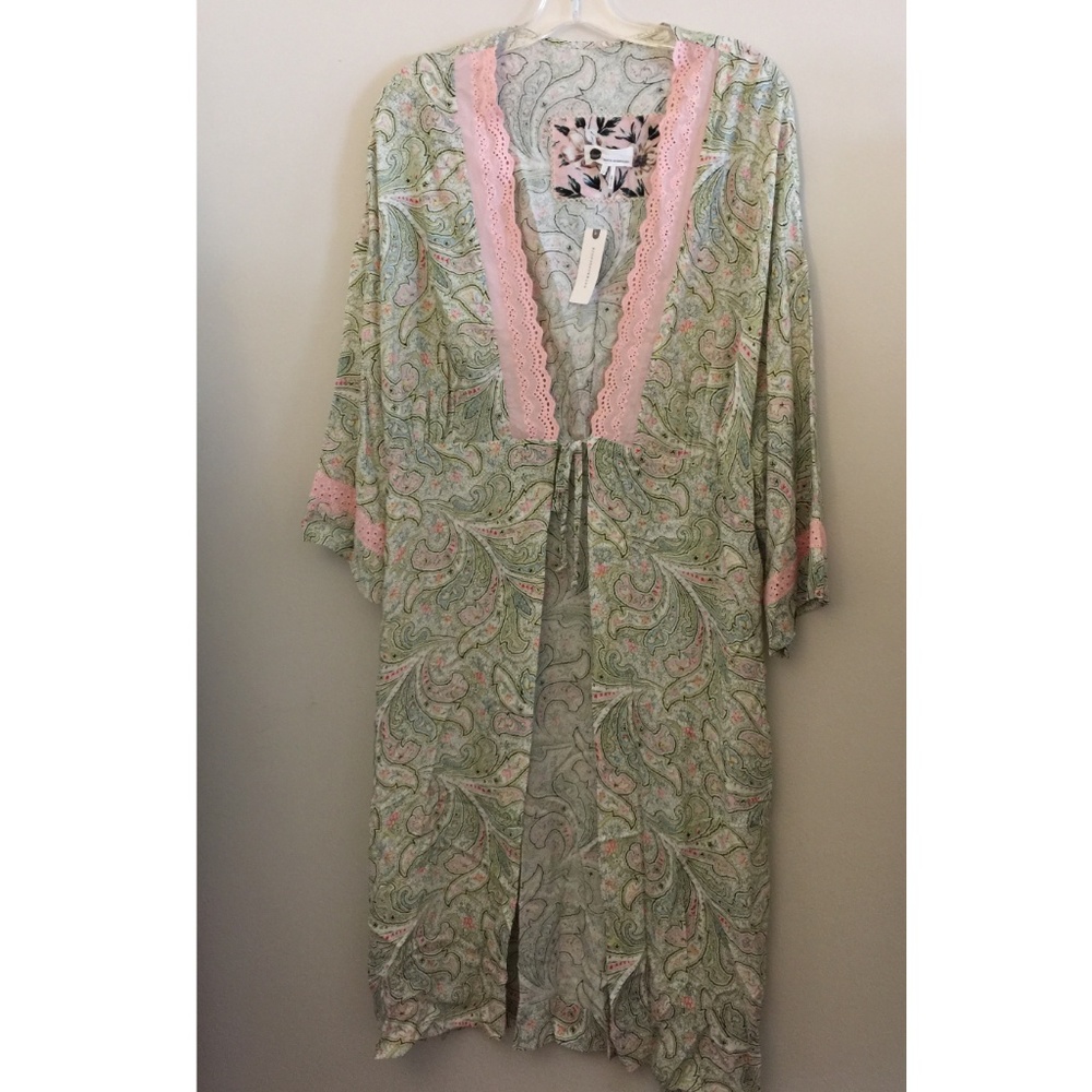 Anthropologie Floreat Paisley Robe new with tag - Picture 7 of 7